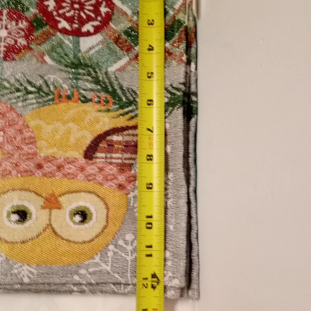 Owl Set 6 Woven Tapestry Placemats Vintage Collectible 18